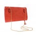 Clutch/ Shoulder Bag - Accent With Tassel - Coral - BG-15-733CO